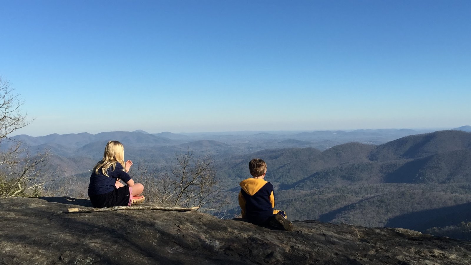 North Georgia mountain overlook with wide valley views